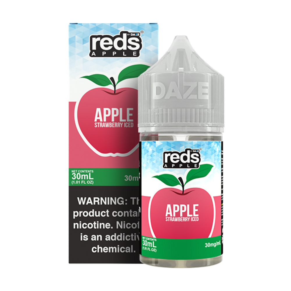 REDS 7DAZE SALT SERIES - 7DAZE STRAWBERRY ICED - 30ML