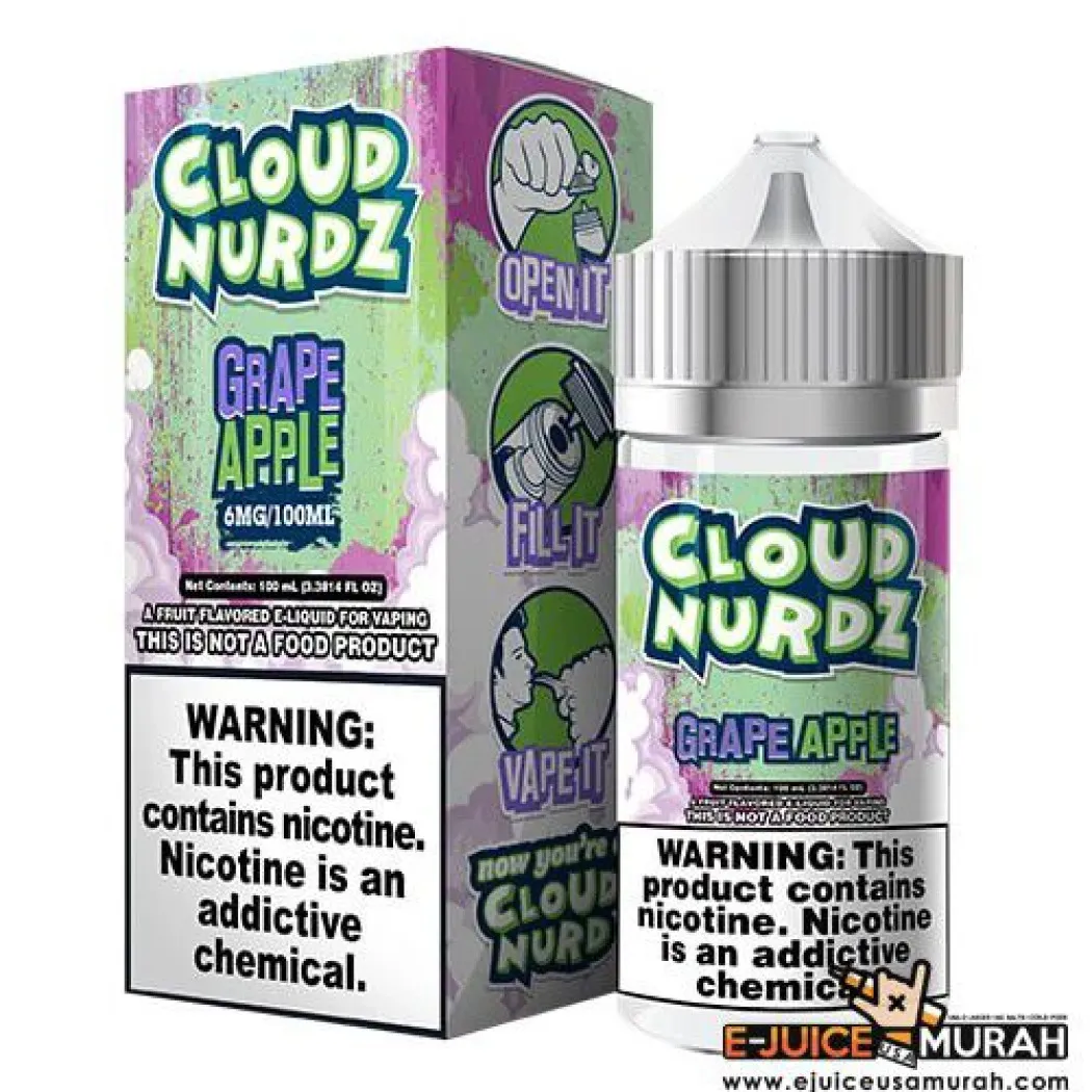 CLOUD NURDZ EJUICE - GRAPE APPLE - 100ML