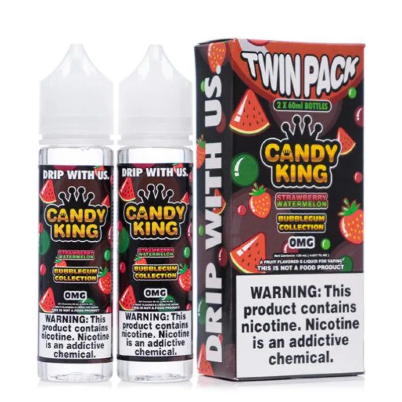 BUBBLEGUM COLLECTION BY CANDY KING - STRAWBERRY WATERMELON - 60ML