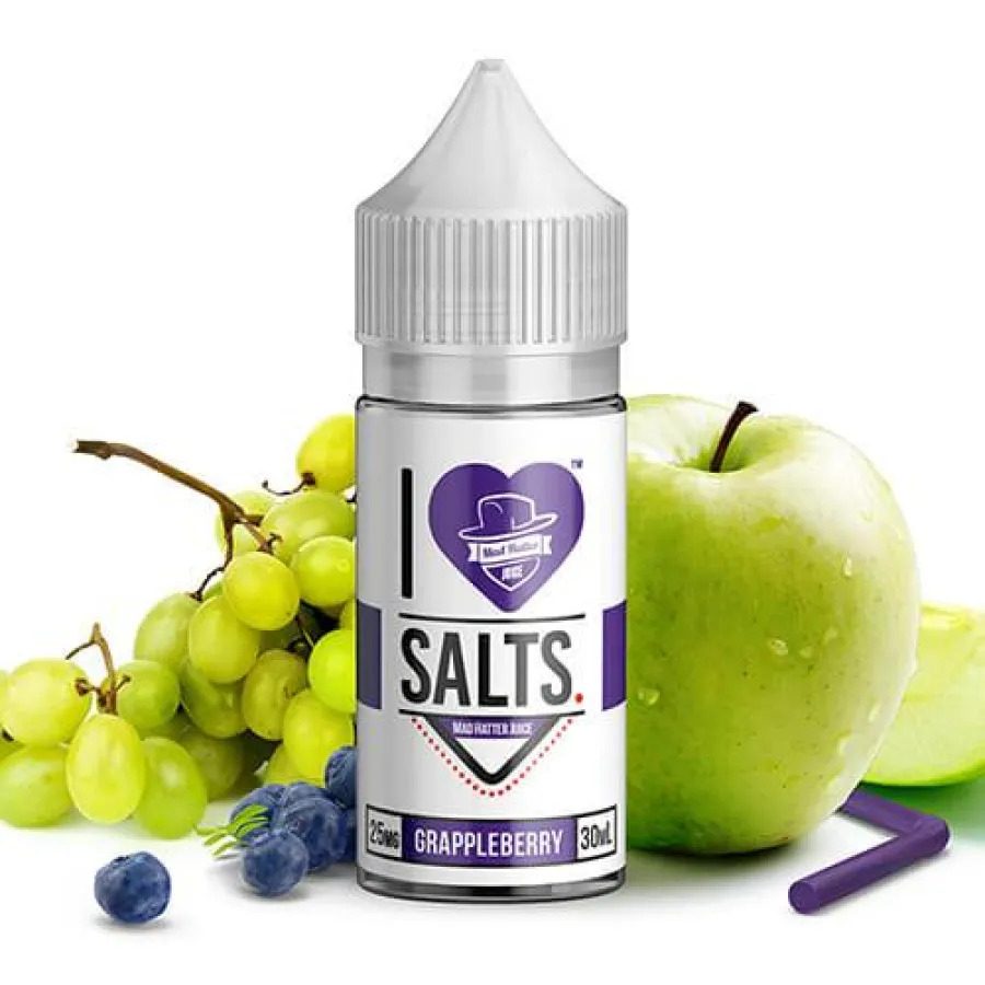I LOVE SALTS BY MAD HATTER - GRAPPLEBERRY - 30ML