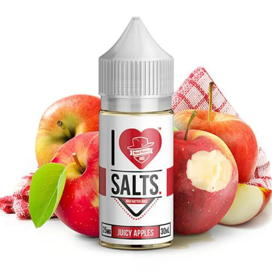 I LOVE SALTS BY MAD HATTER - JUICY APPLES - 30ML