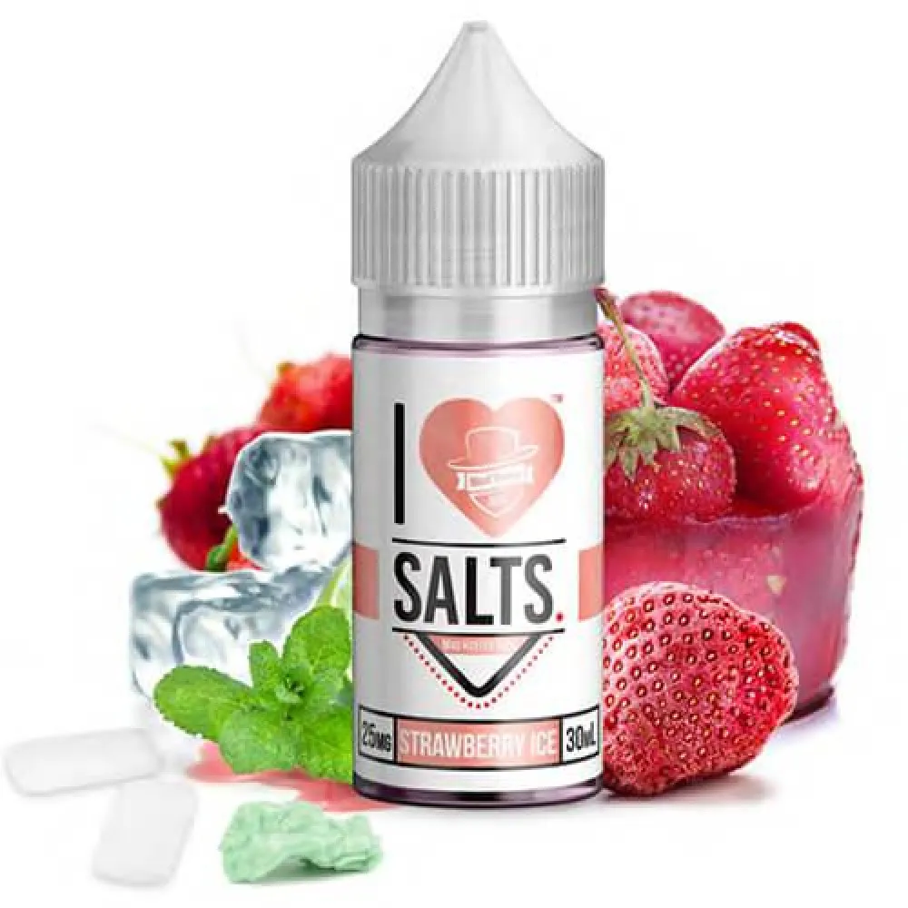I LOVE SALTS BY MAD HATTER - STRAWBERRY ICE - 30ML