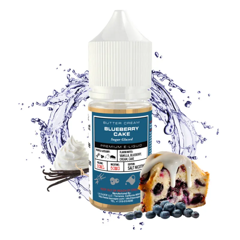GLAS BASIX BSX NIC SALTS - BLUEBERRY CAKE - 30ML