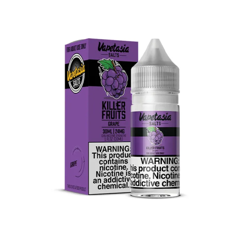 VAPETASIA SALTS - KILLER FRUITS GRAPE - 30ML
