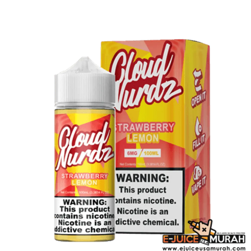 CLOUD NURDZ EJUICE - STRAWBERRY LEMON - 100ML