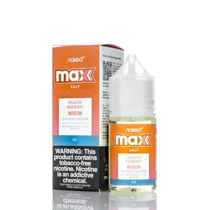 NAKED NKD 100 TFN MAX SALT - PEACH MANGO ICE - 30ML