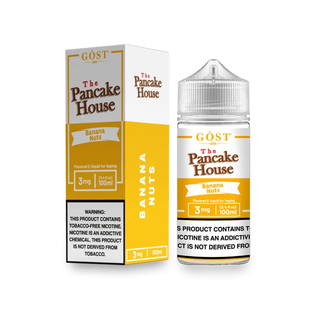 THE PANCAKE HOUSE BY GOST VAPOR - BANANA NUTS - 100ML
