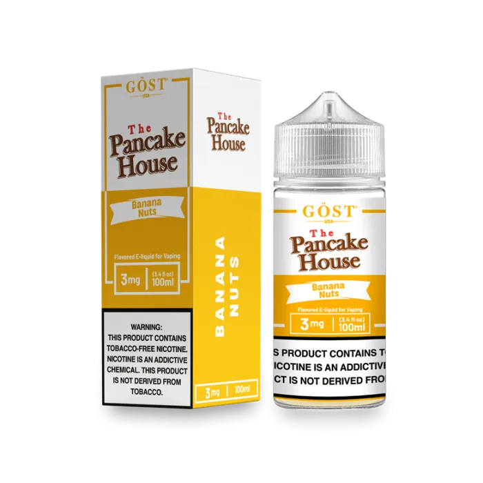 THE PANCAKE HOUSE BY GOST VAPOR - BANANA NUTS - 100ML