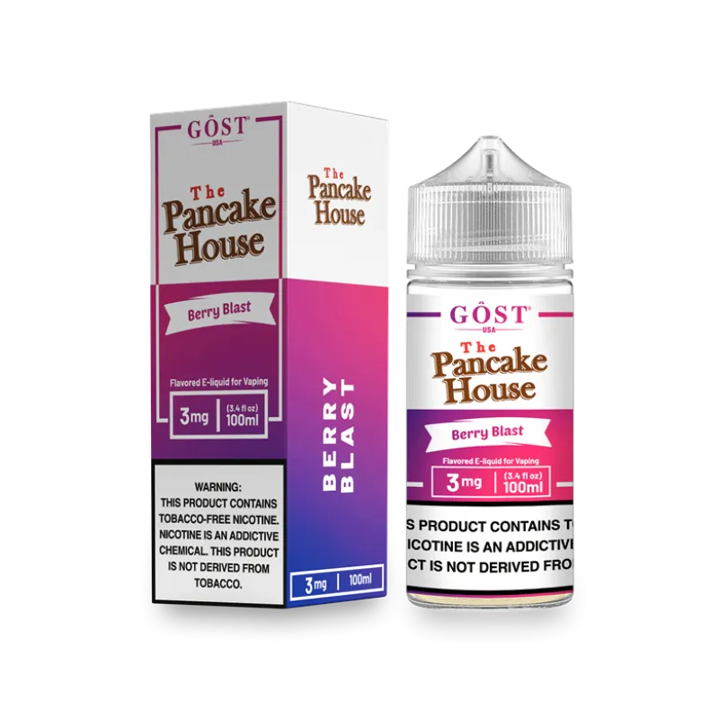 THE PANCAKE HOUSE BY GOST VAPOR - BERRY BLAST - 100ML THE PANCAKE HOUSE BY GOST VAPOR - BERRY BLAST - 100ML