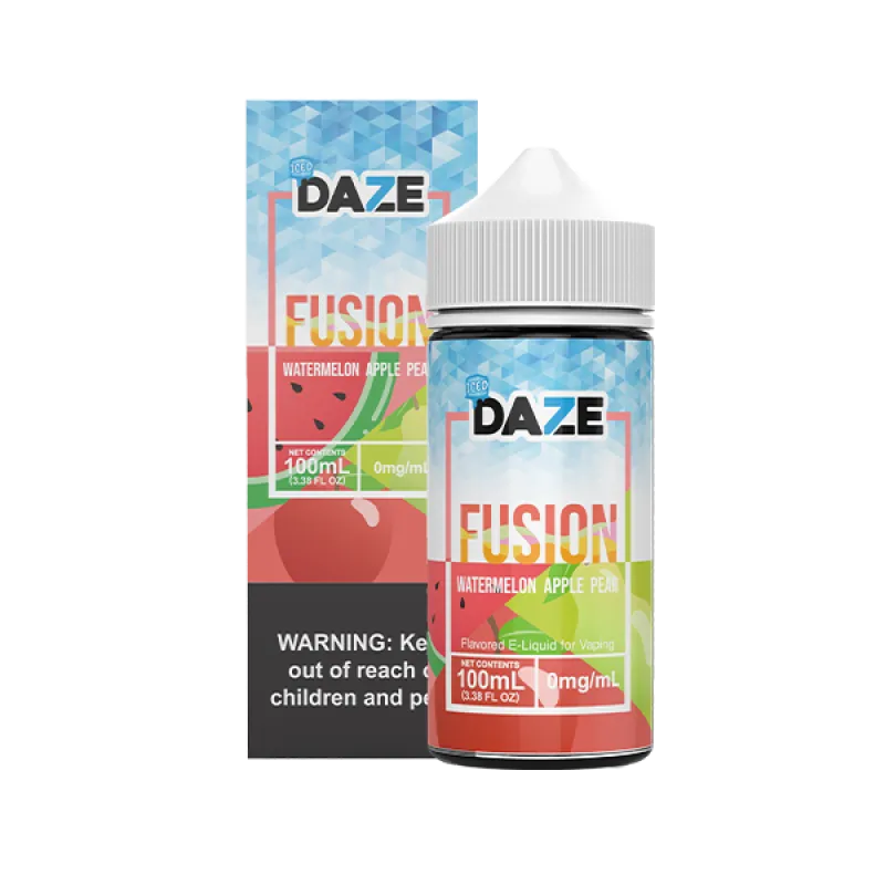 7DAZE FUSION TFN - WATERMELON APPLE PEAR ICED - 100ML 7DAZE FUSION TFN - WATERMELON APPLE PEAR ICED - 100ML